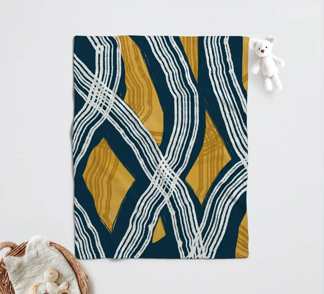 Astrazione delle linee 13 coperta in pile da Little Dean