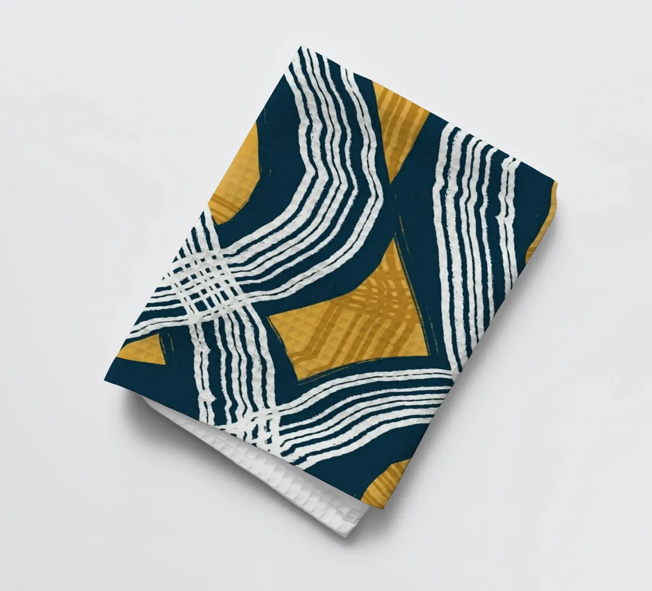 Lijnabstractie 13 theedoek van Little Dean