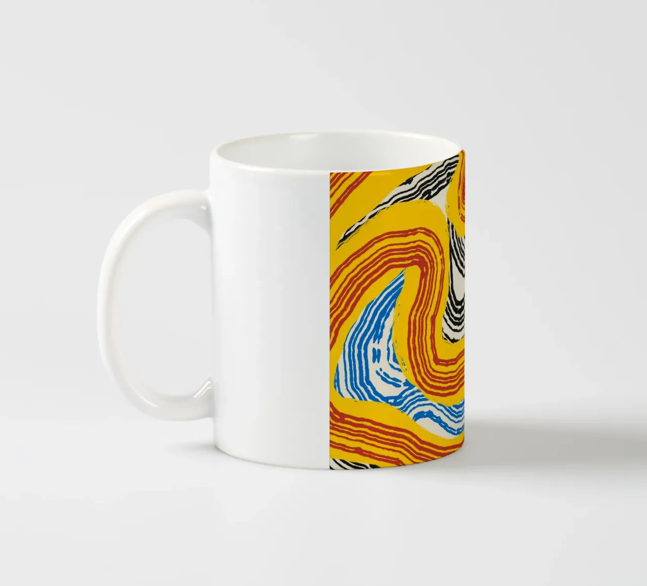 Astrazione delle linee 14 tazza in ceramica da Little Dean