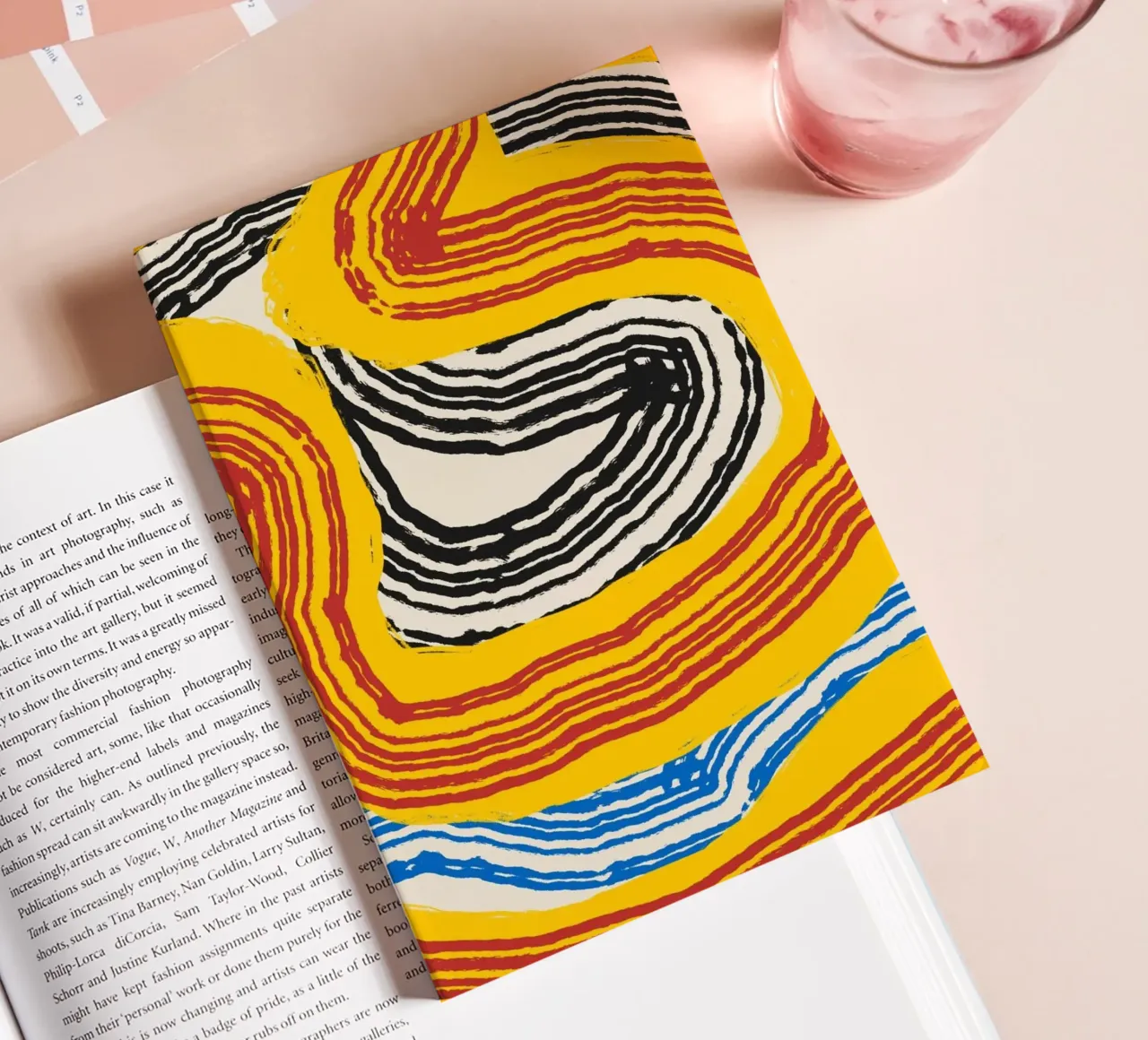 Line abstraction 14 notebook by Little Dean