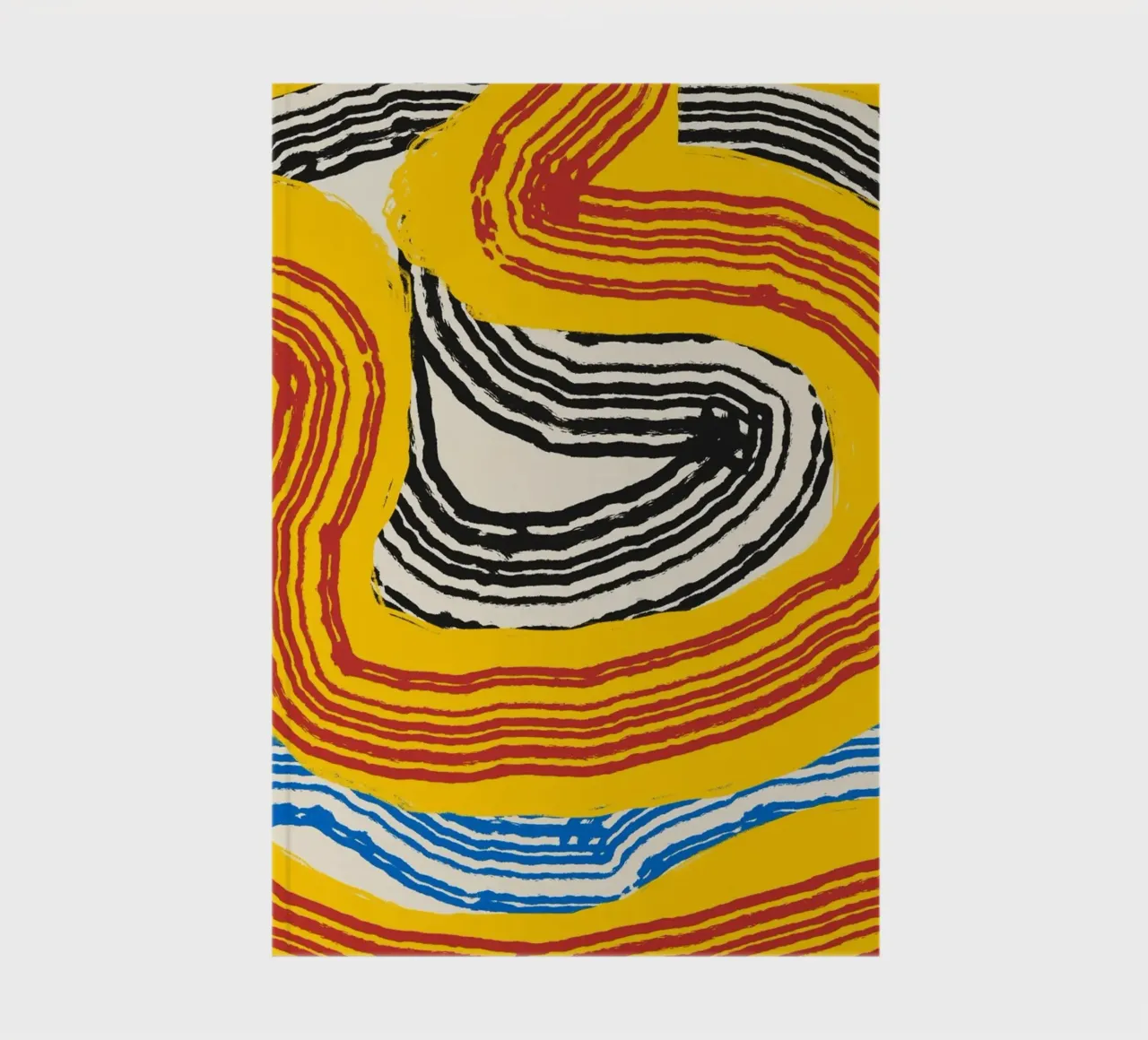 Line abstraction 14 notebook by Little Dean