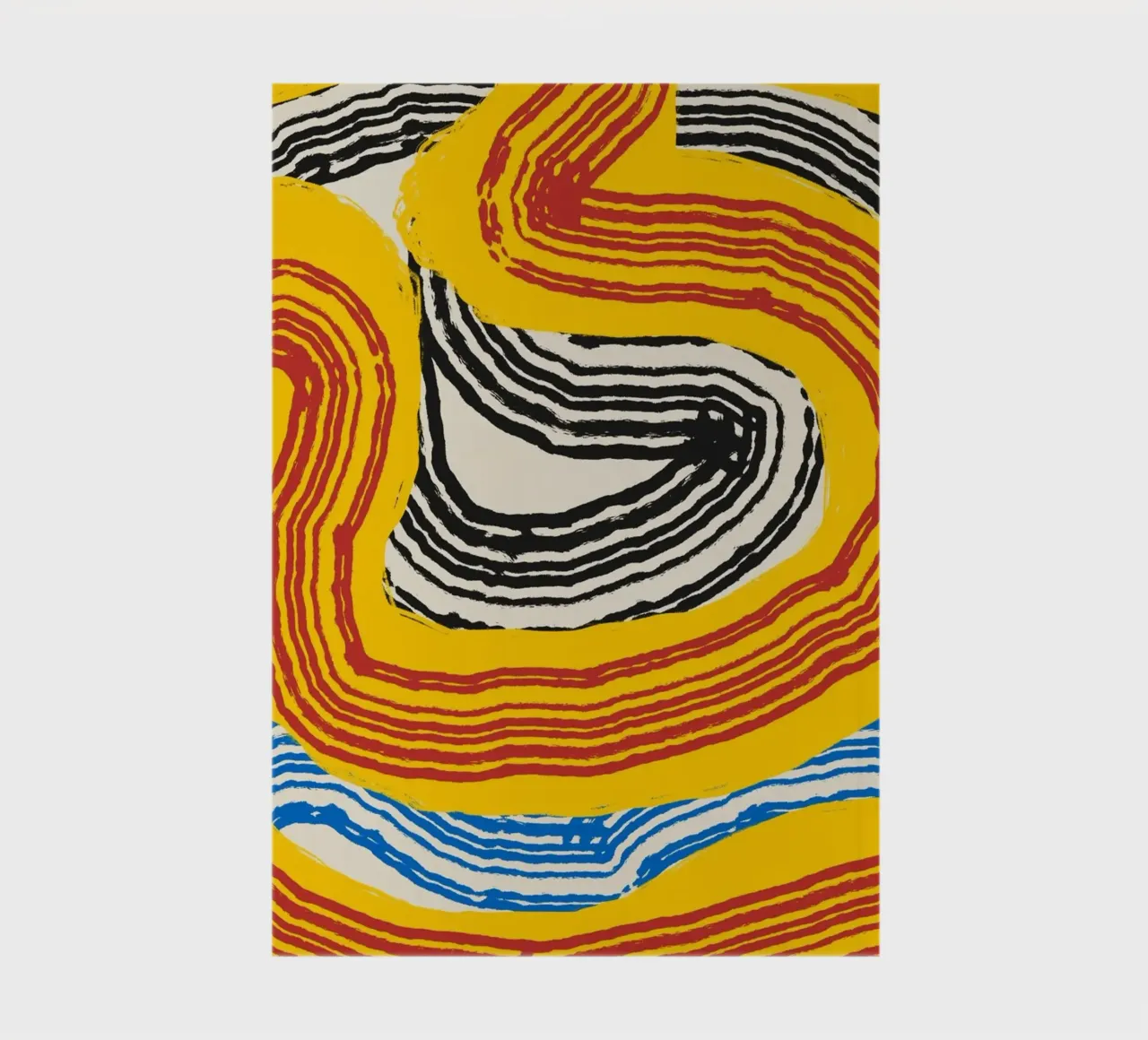 Line abstraction 14 notebook by Little Dean