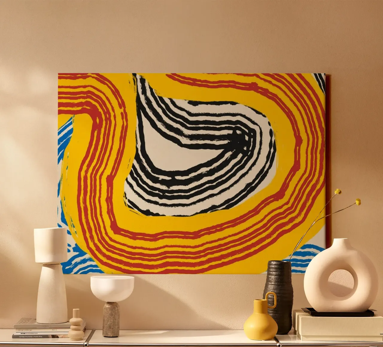 Line abstraction 14 canvas by Little Dean