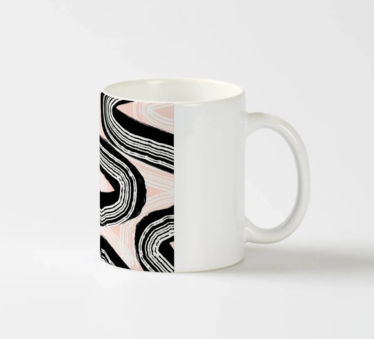 Astrazione delle linee 15 tazza in ceramica da Little Dean