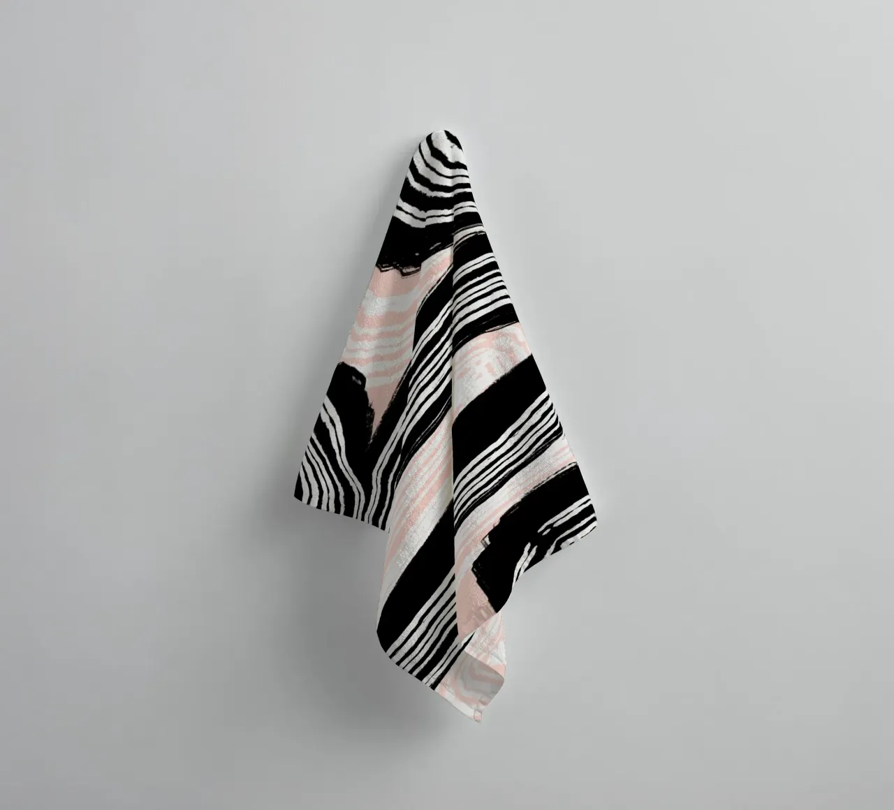 Line abstraction 15 towel by Little Dean