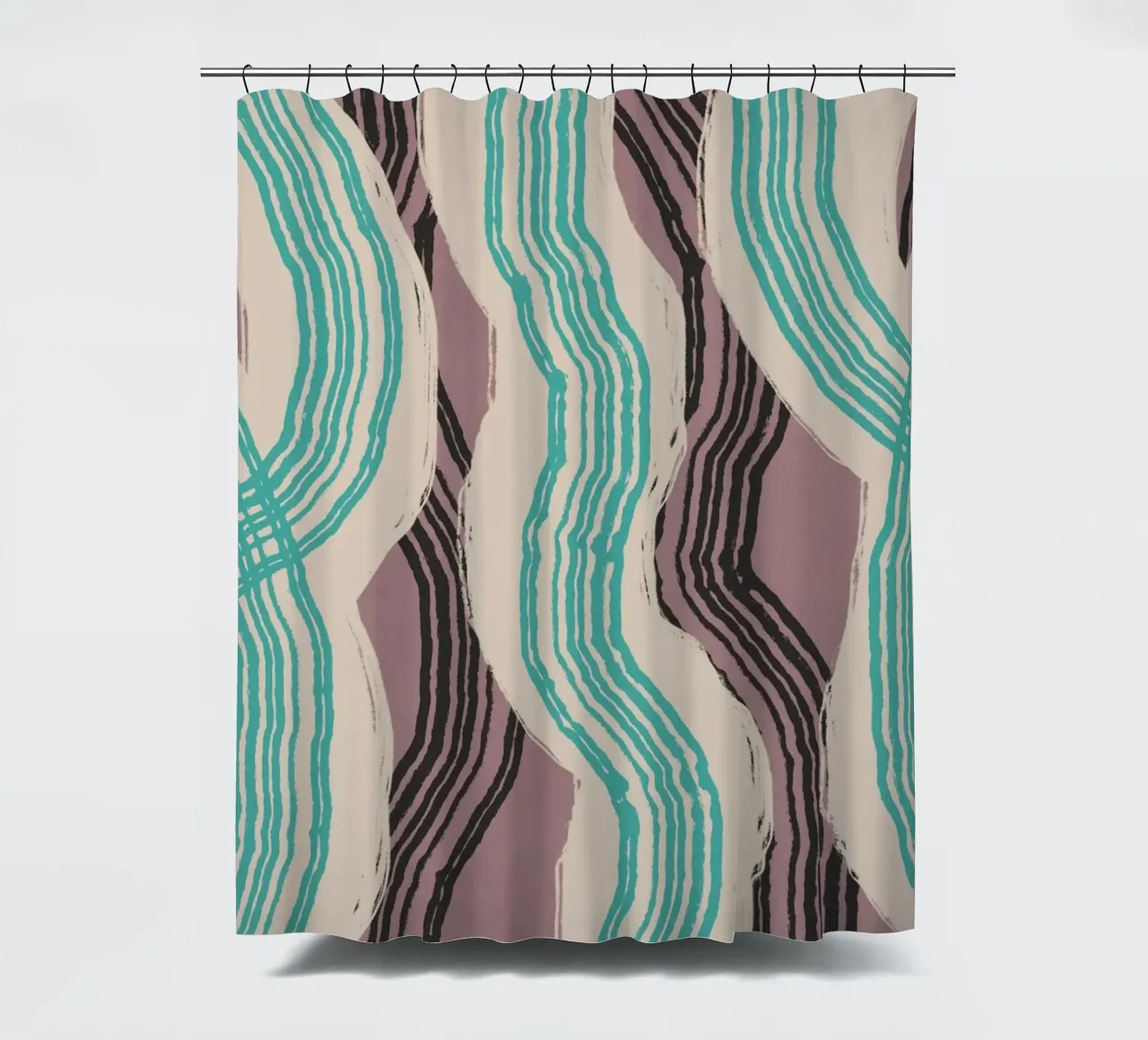 Astrazione delle linee 16 tenda da doccia da Little Dean