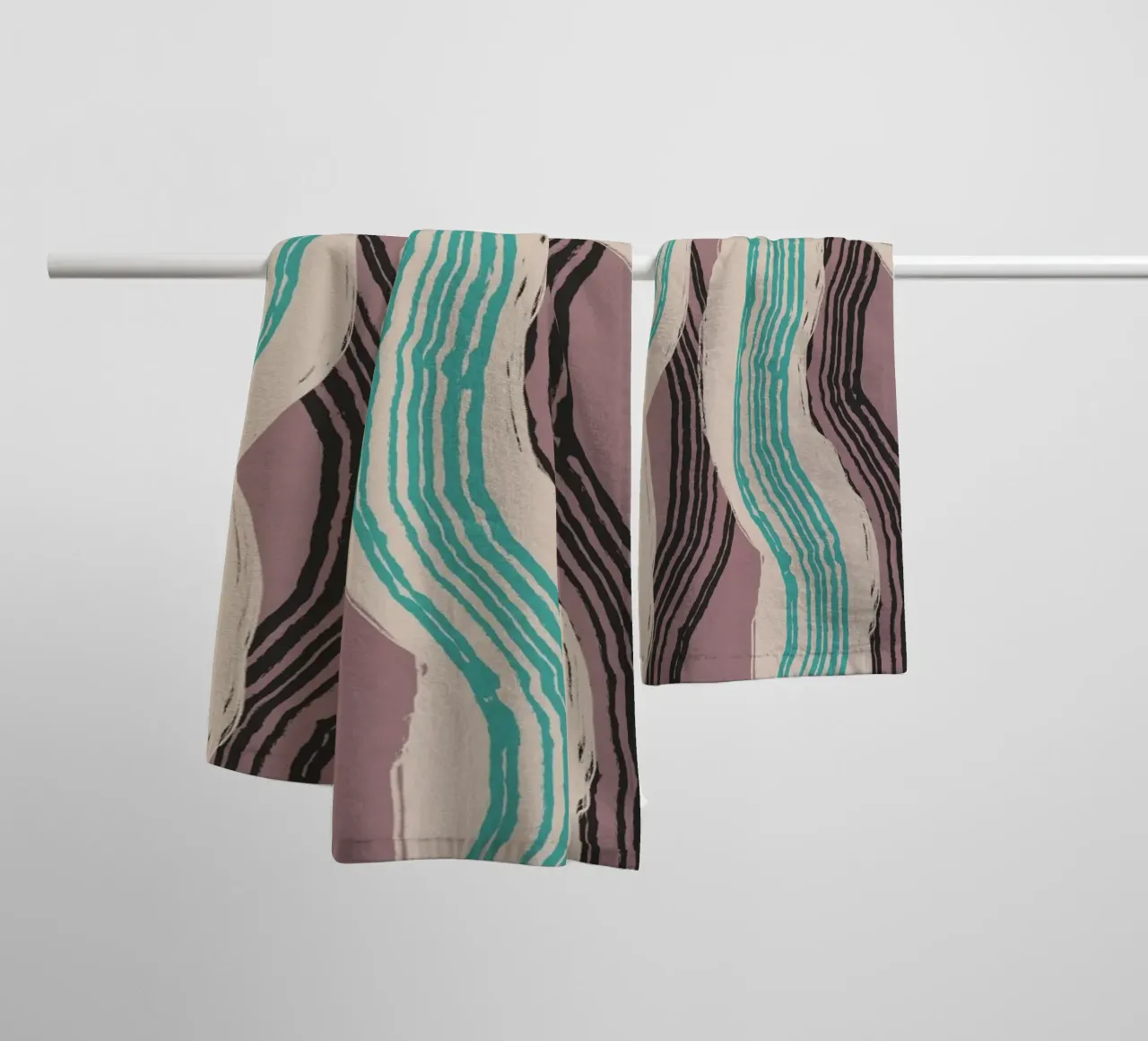 Astrazione delle linee 16 asciugamano da bagno da Little Dean