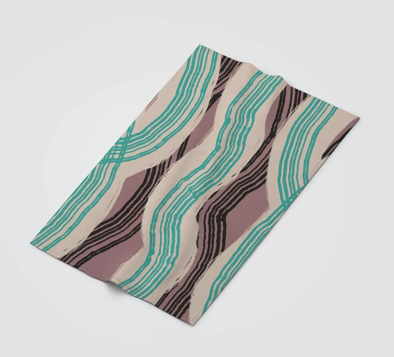 Astrazione delle linee 16 coperta in pile da Little Dean