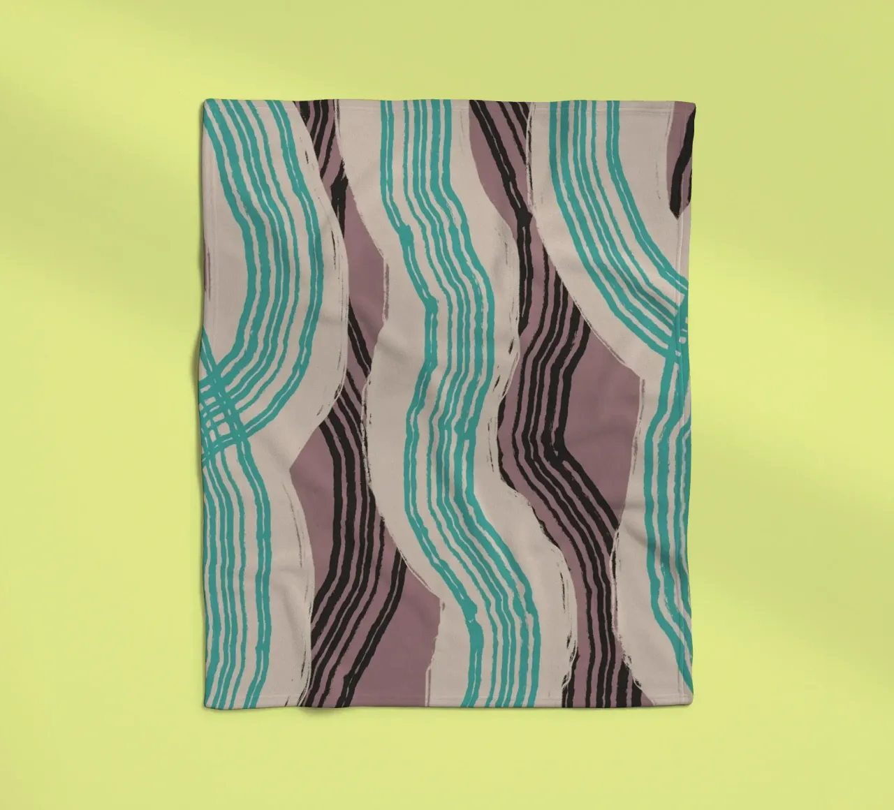 Astrazione delle linee 16 coperta in pile da Little Dean