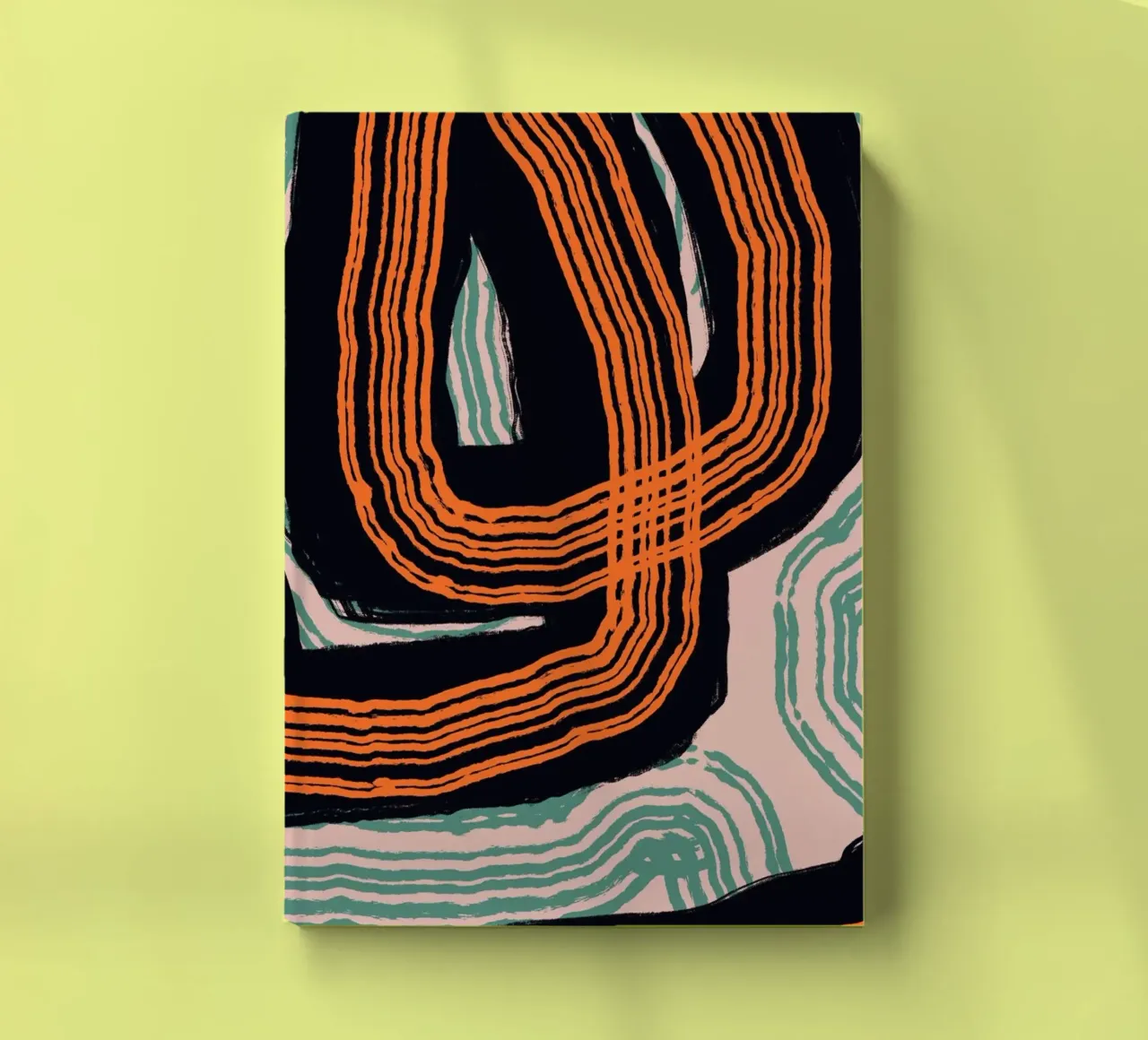 Lijnabstractie 17 notitieboek van Little Dean