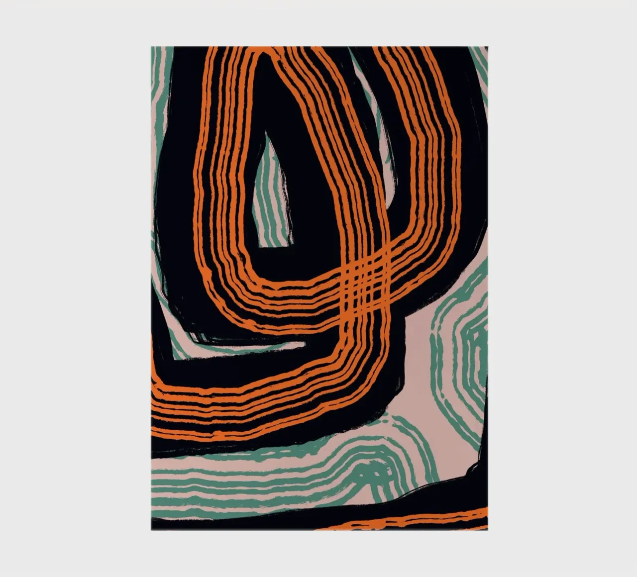 Lijnabstractie 17 notitieboek van Little Dean