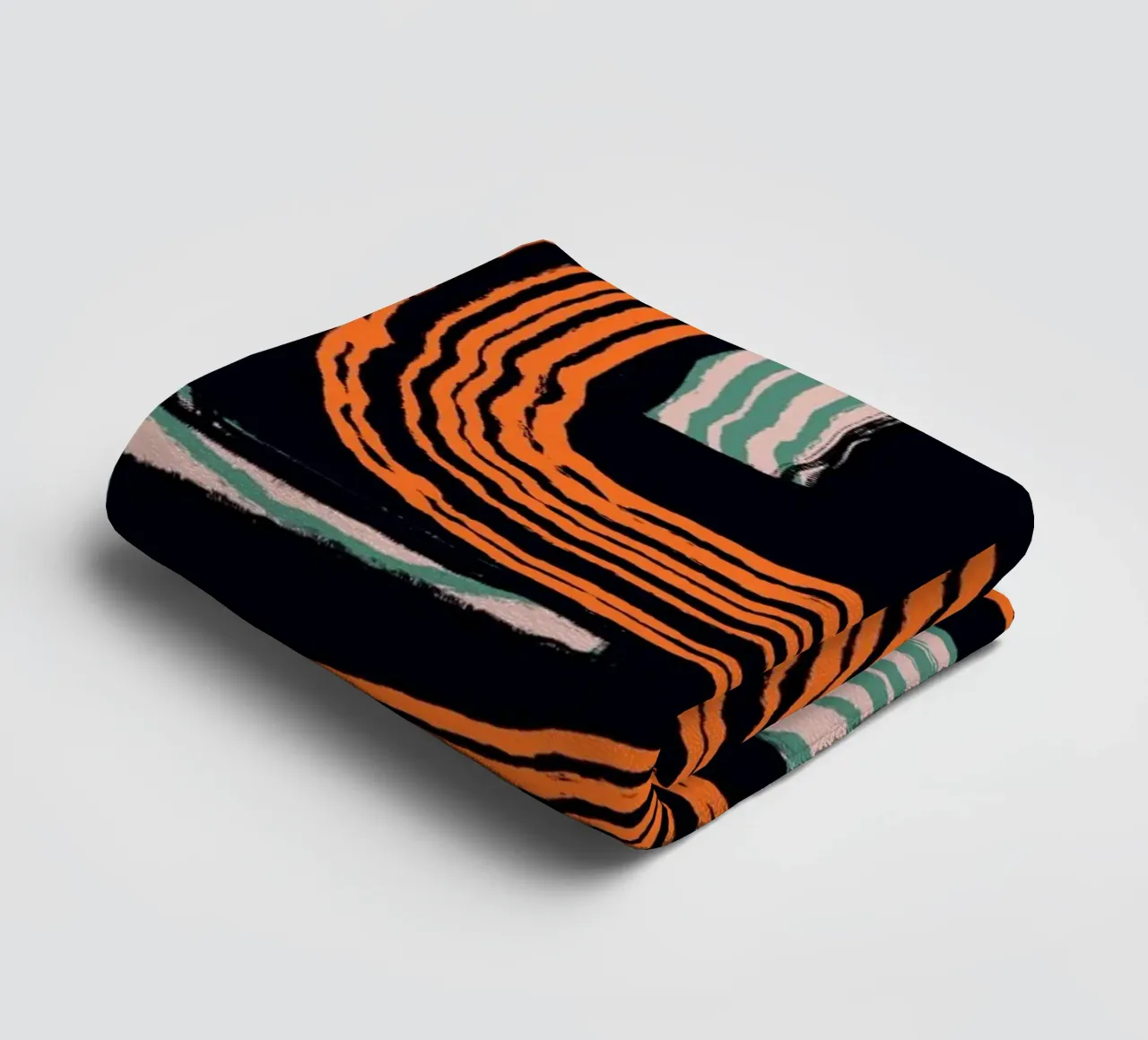 Line abstraction 17 towel by Little Dean