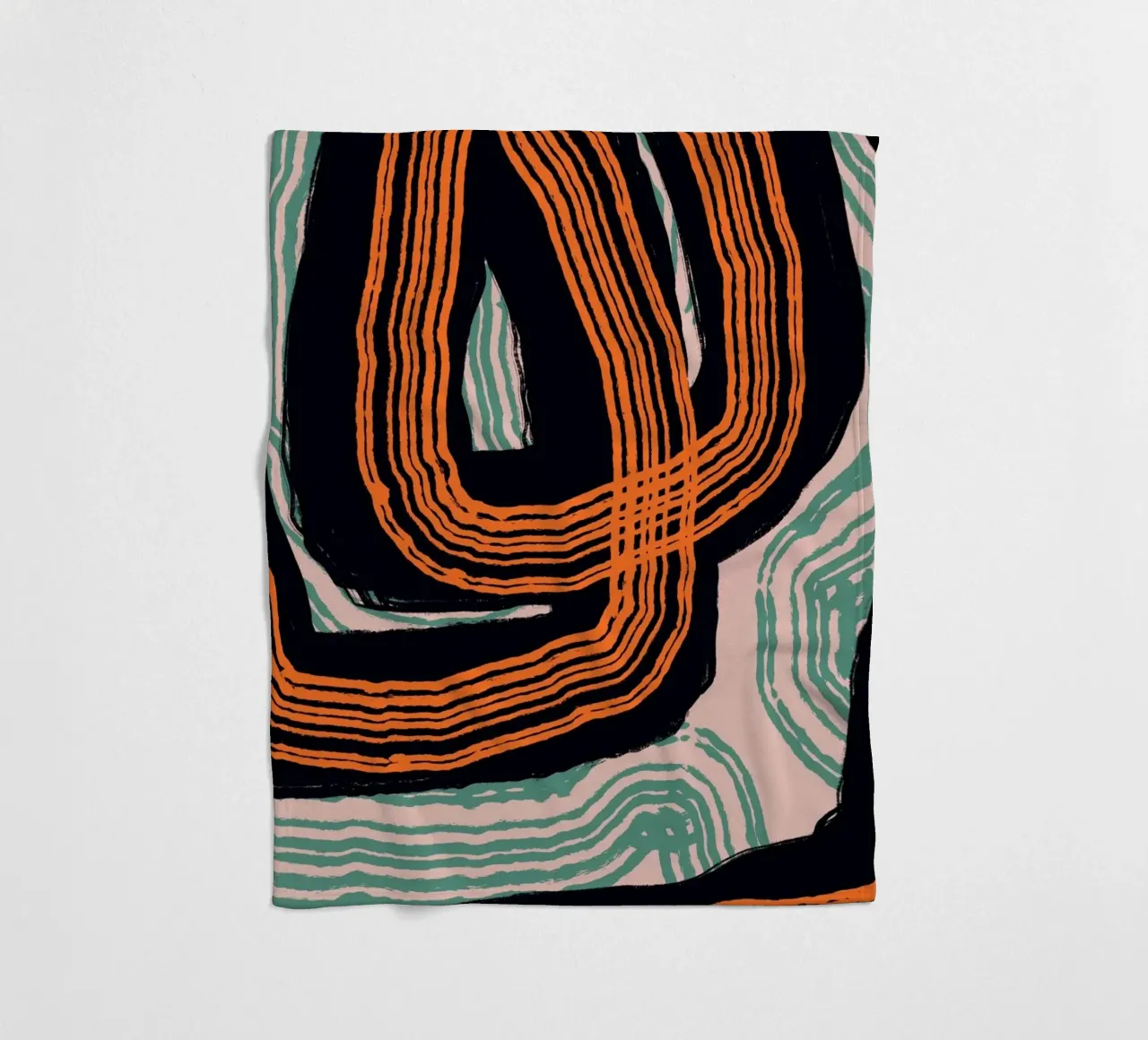 Astrazione delle linee 17 coperta in pile da Little Dean