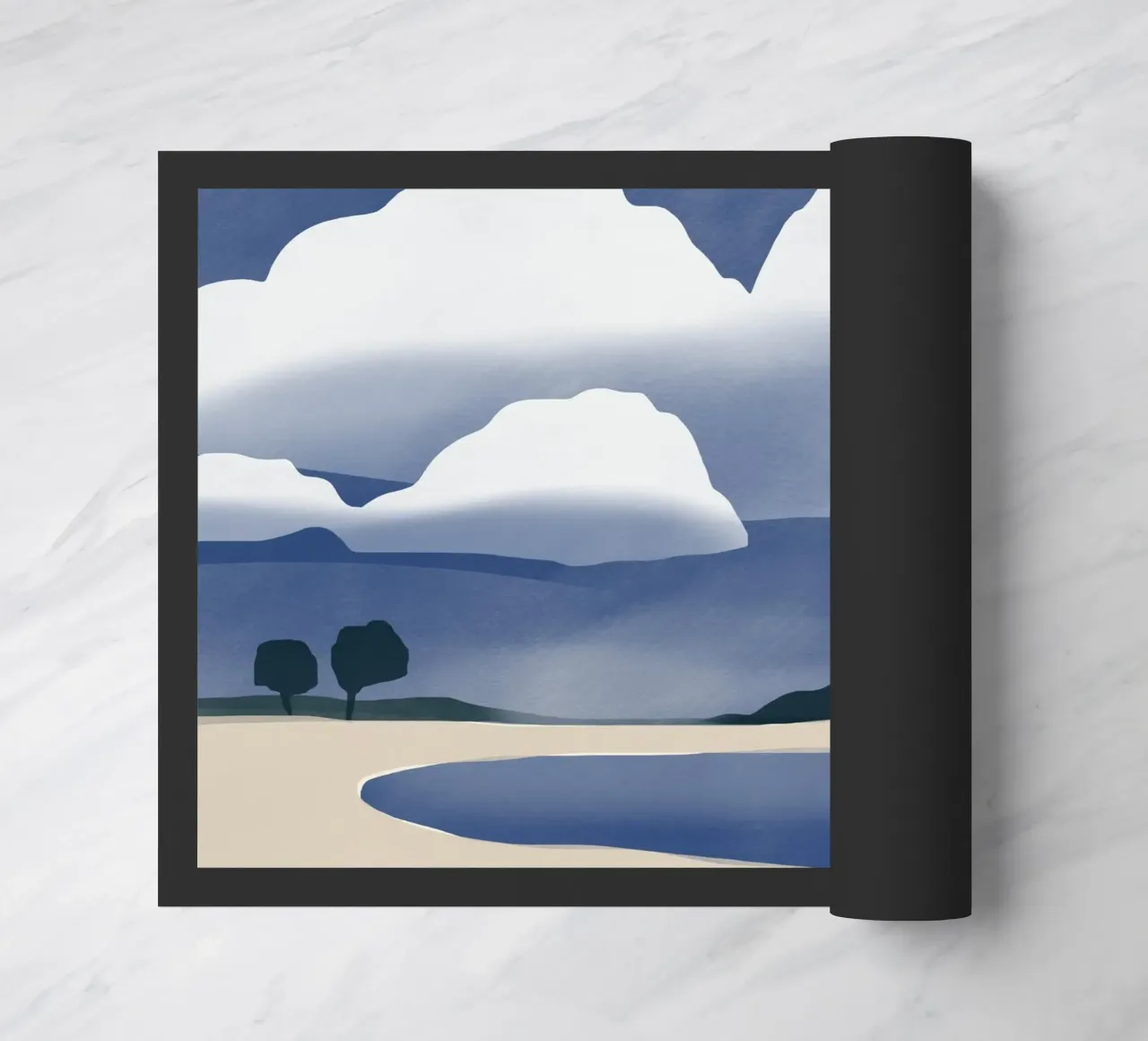 Vast cloudscape doormat by Little Dean