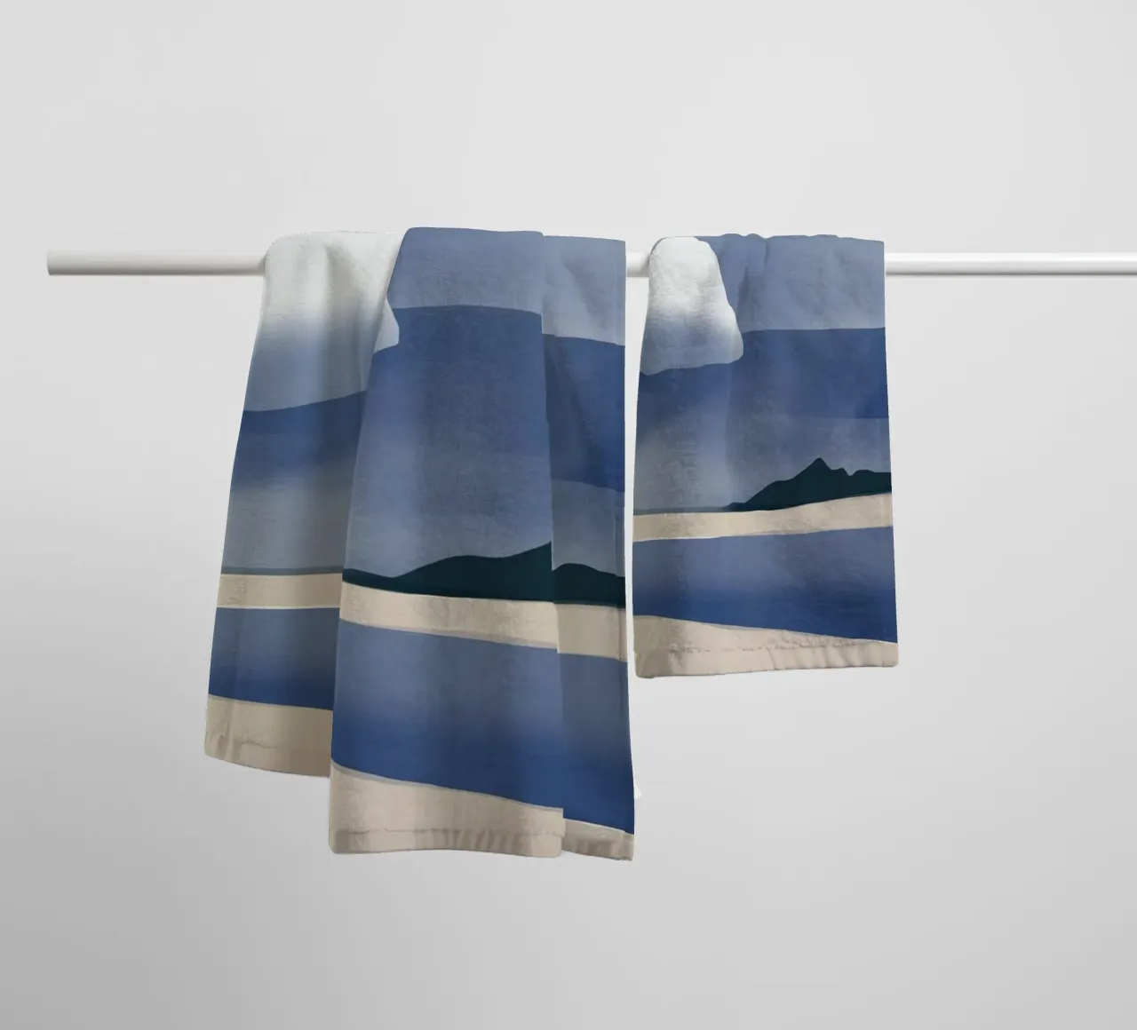 Vast cloudscape towel by Little Dean