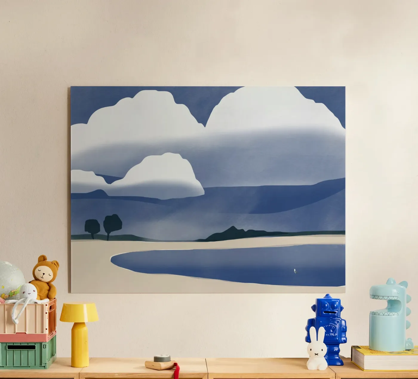 Vasto paesaggio nuvoloso plexiglass da Little Dean