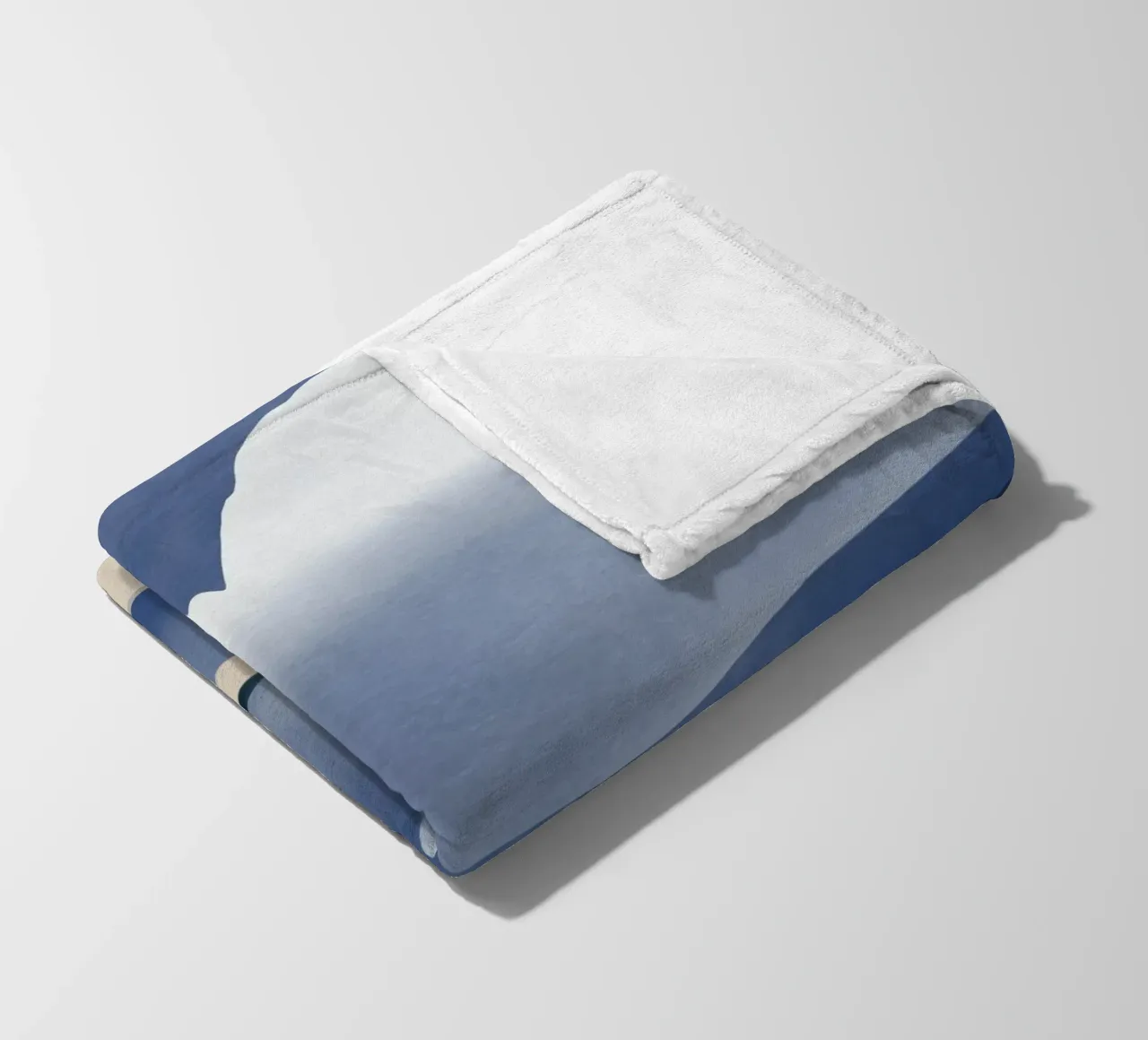 Vast cloudscape fleece blanket by Little Dean