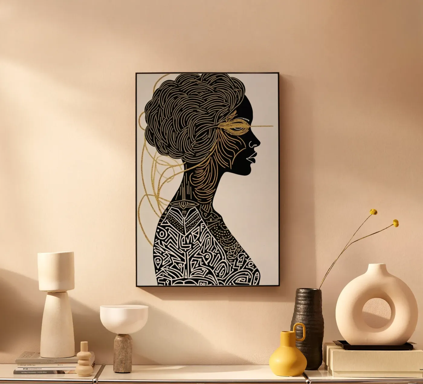 Lignaggio in Oro 5 plexiglass da Dustlight Atelier