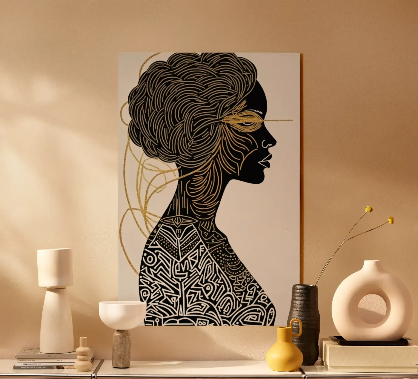 Lignaggio in Oro 5 plexiglass da Dustlight Atelier