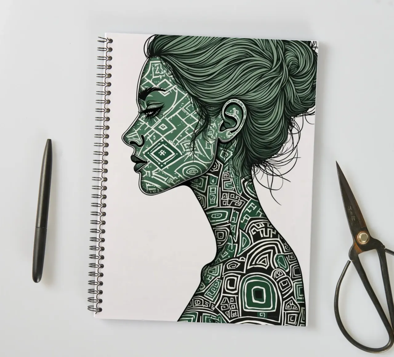 Abstammung in Smaragd Ringbuch von Dustlight Atelier