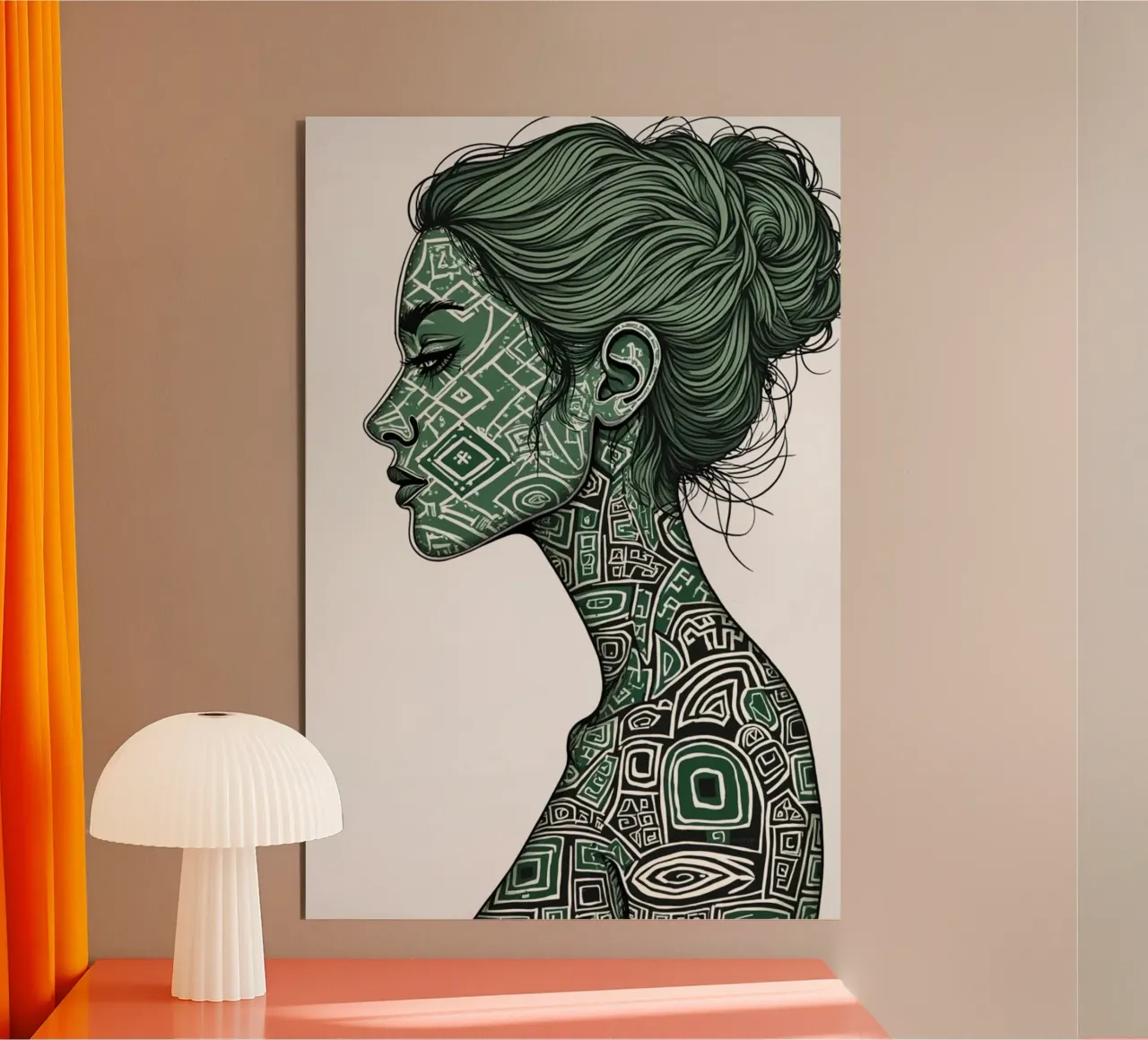 Lignaggio in Smeraldo alluminio dibond da Dustlight Atelier