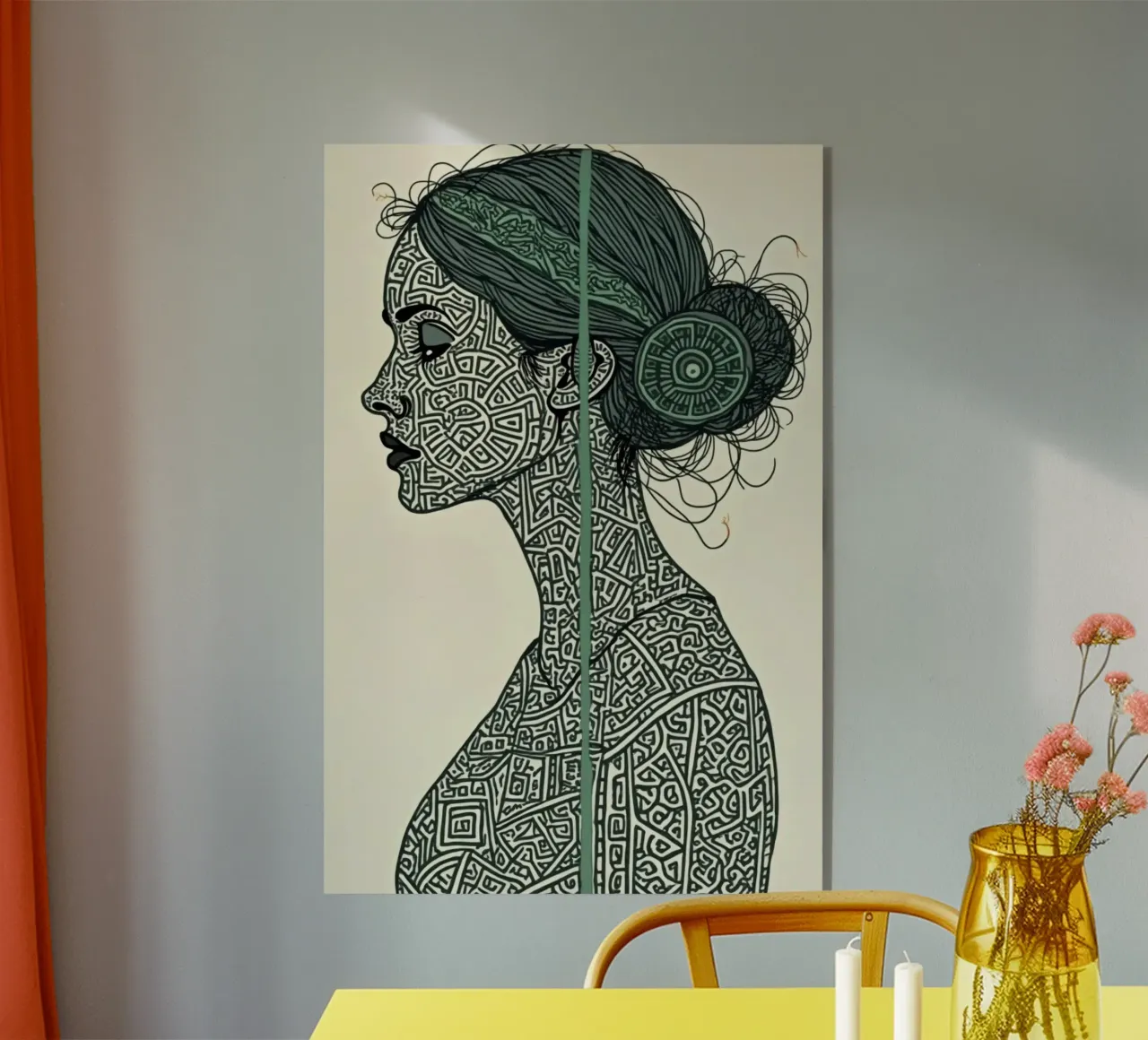 Lignaggio in Emerald 3 plexiglass da Dustlight Atelier