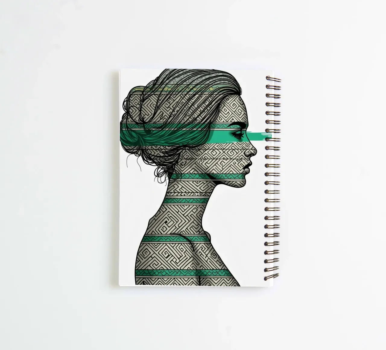 Lignaggio in Emerald 4 diario ad anelli da Dustlight Atelier