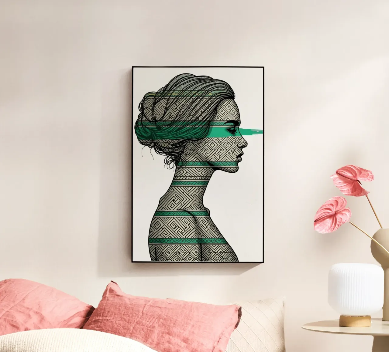 Lignaggio in Emerald 4 plexiglass da Dustlight Atelier