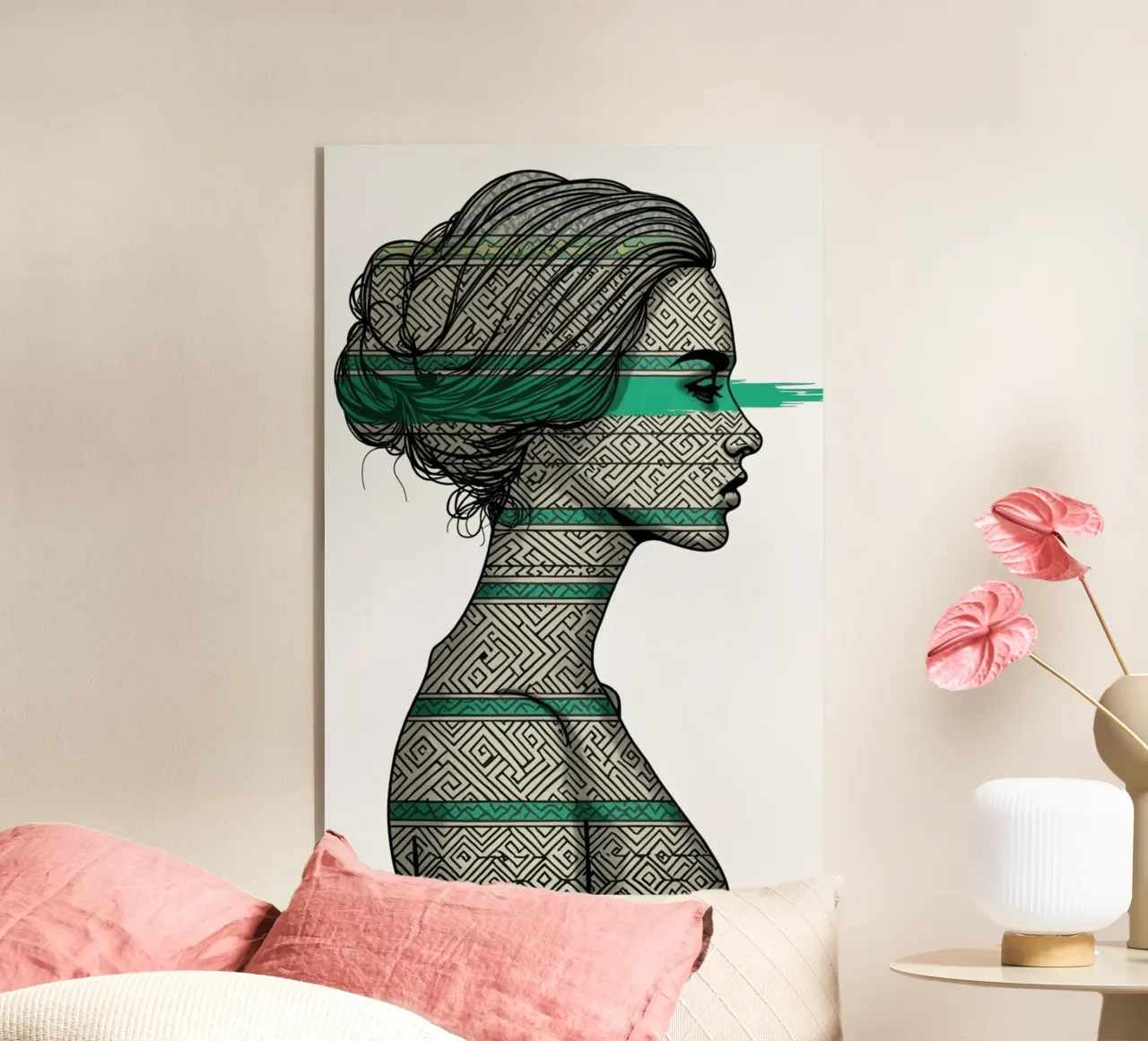 Lignaggio in Emerald 4 plexiglass da Dustlight Atelier