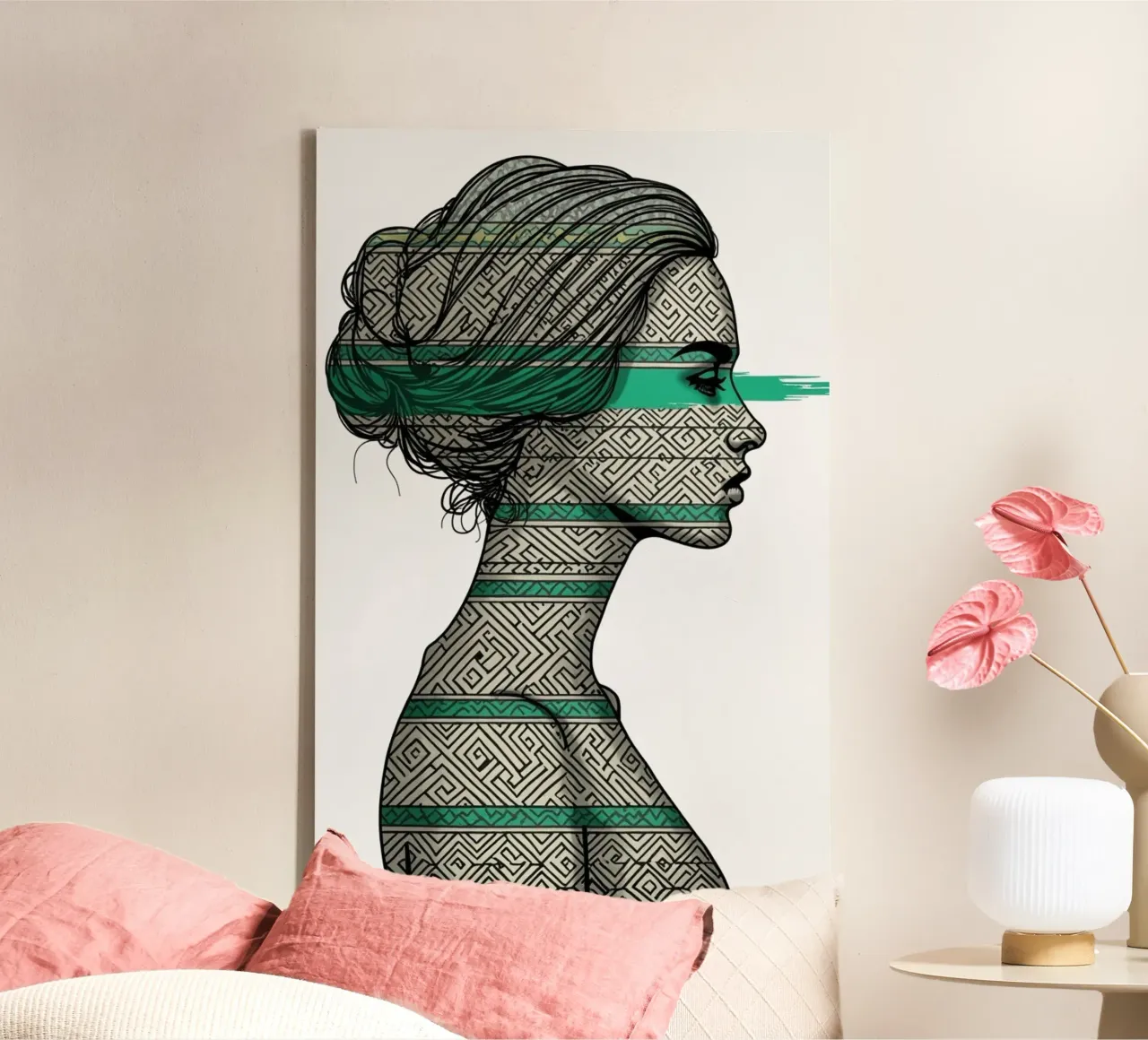 Lignaggio in Emerald 4 tela da Dustlight Atelier