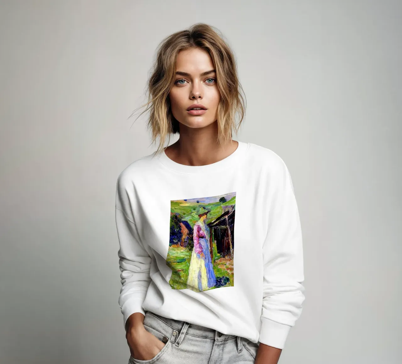 abiti da donna e piante verdi felpa da lara shop