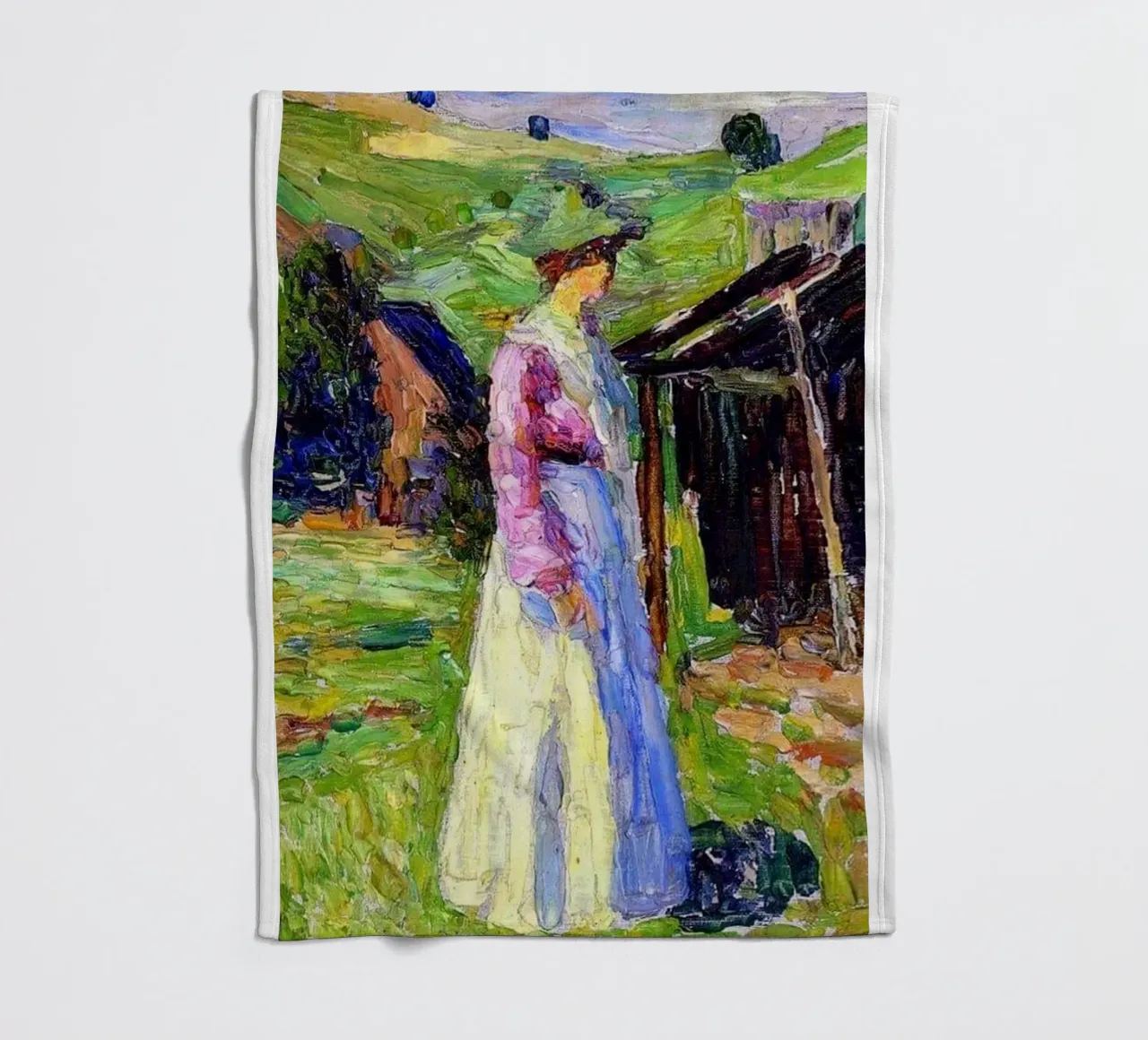 abiti da donna e piante verdi coperta in pile da lara shop