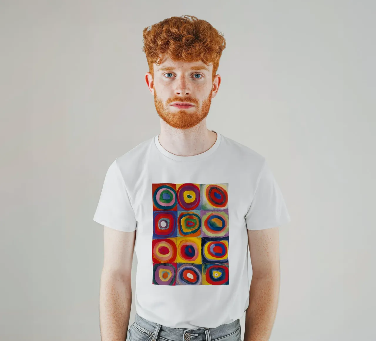 cerchi concentrici colorati t-shirt da lara shop