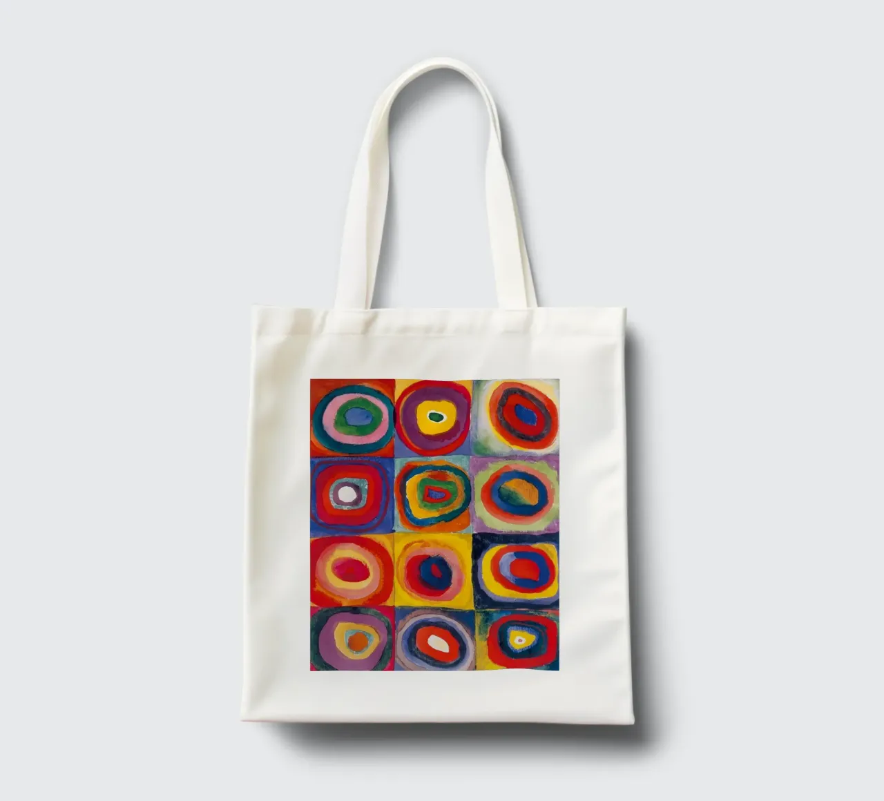 cerchi concentrici colorati borsa in juta da lara shop