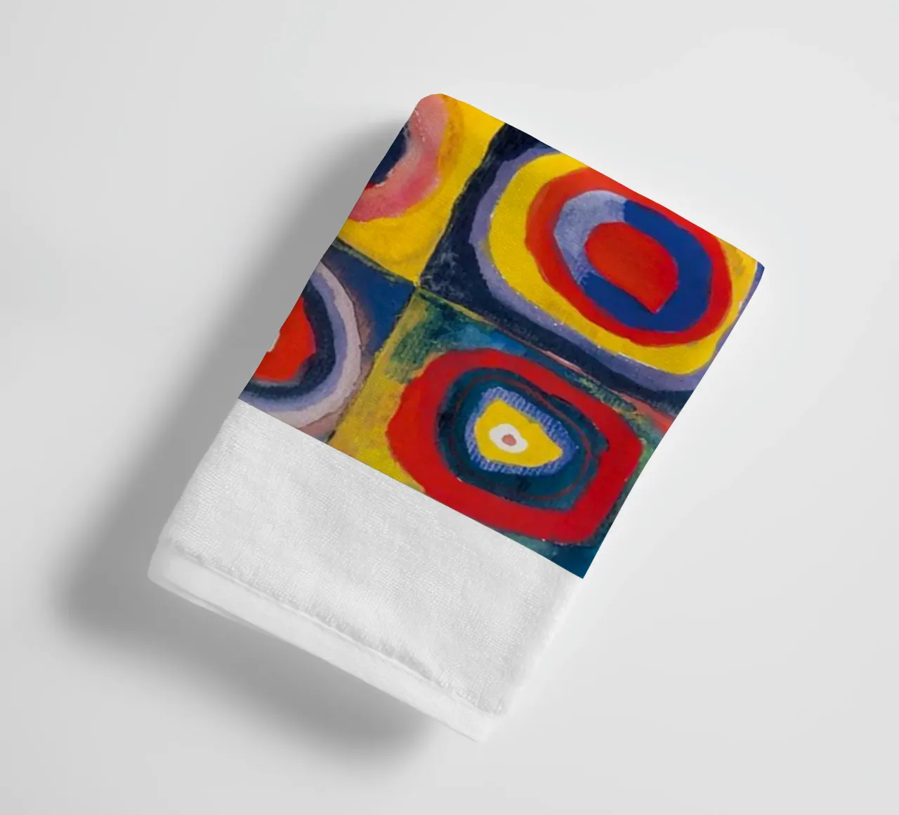 cerchi concentrici colorati asciugamano da bagno da lara shop