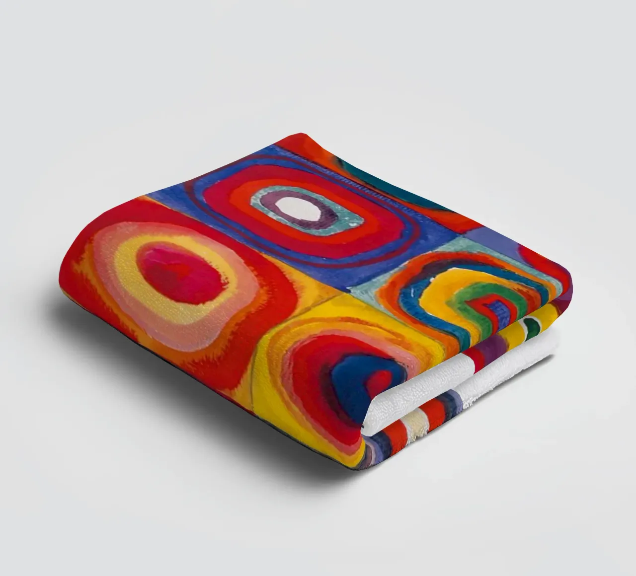 cerchi concentrici colorati asciugamano da bagno da lara shop