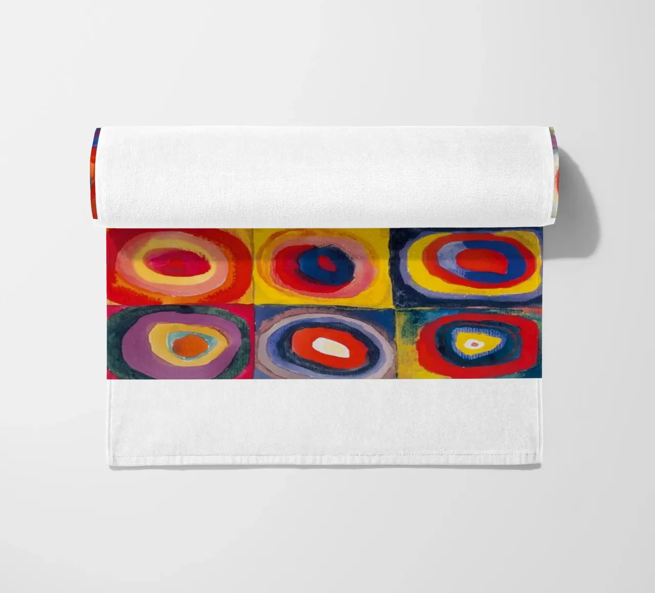 cerchi concentrici colorati telo mare da lara shop
