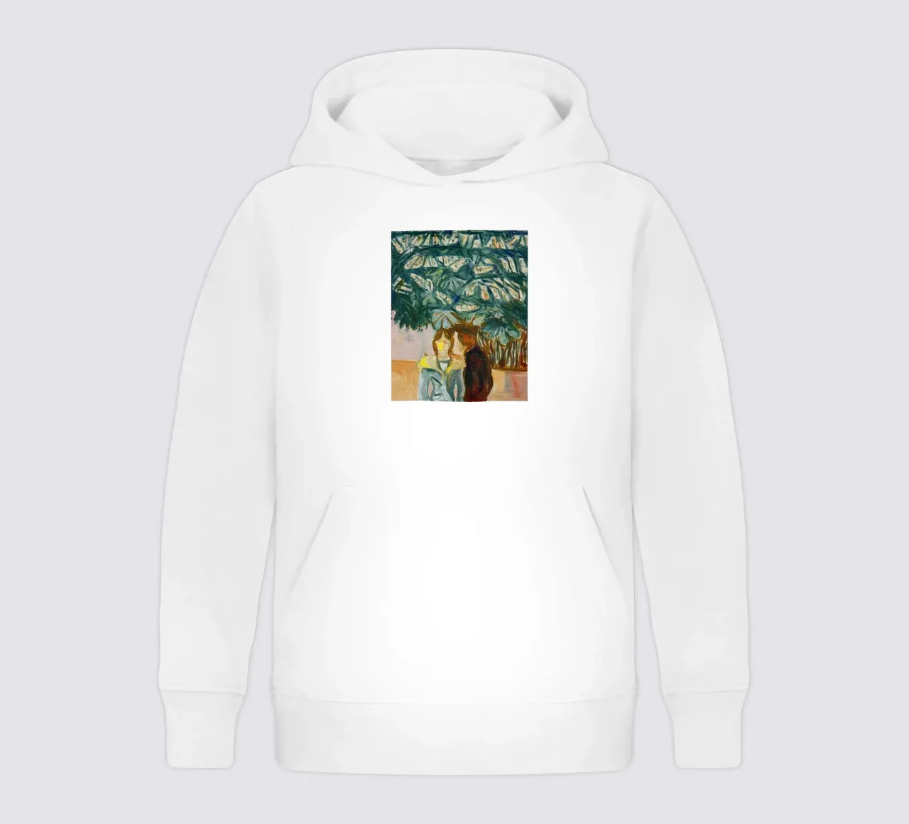 figuras que abrazan e interactúan sudadera con capucha para niño de cupcup art