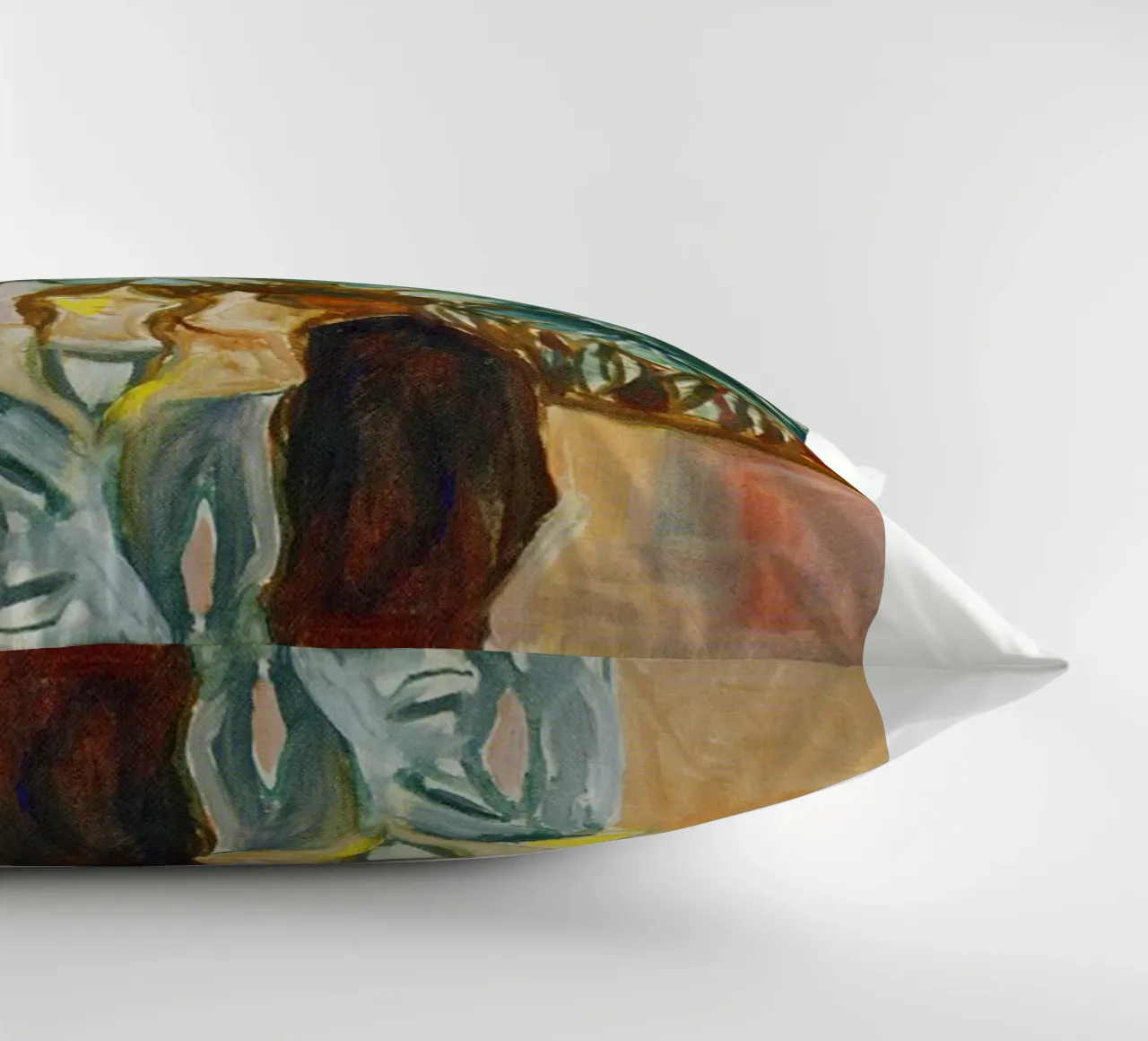 figures who embrace and interact decorative cushion by cupcup art