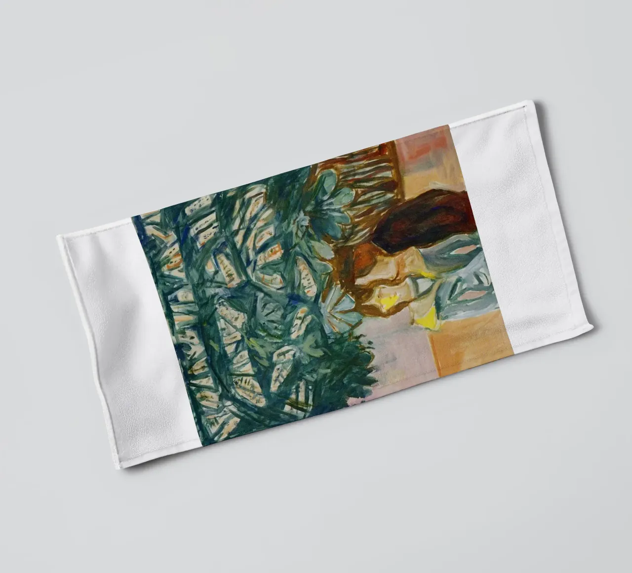 figures who embrace and interact towel by cupcup art