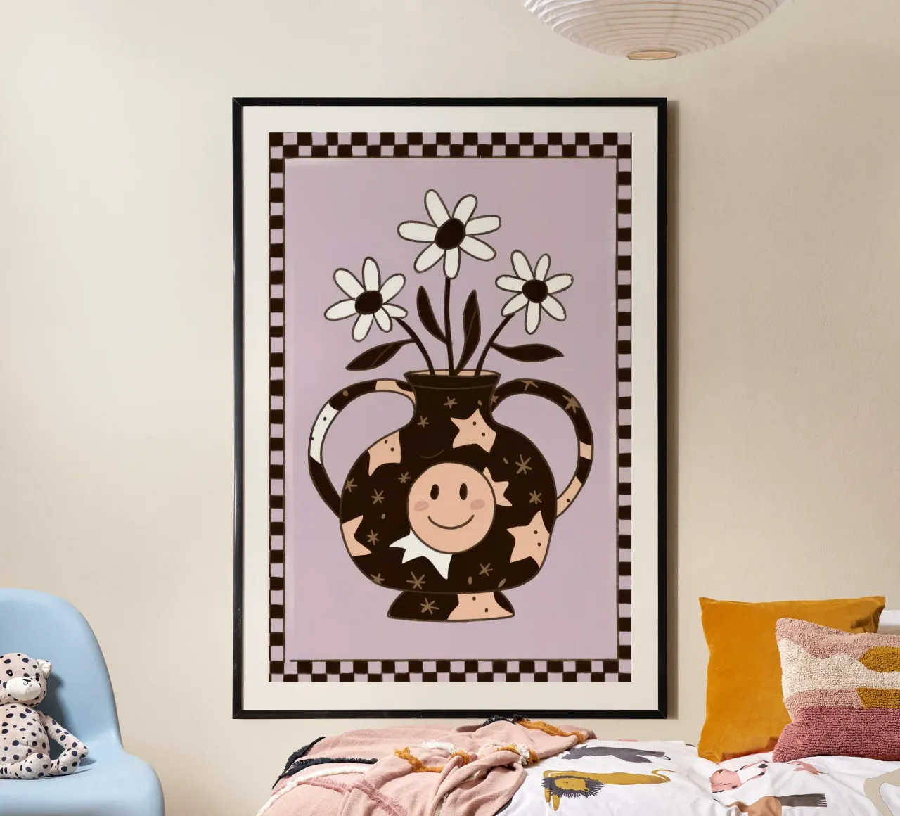 Monkey Business poster con telaio in legno da Sentinel Glow