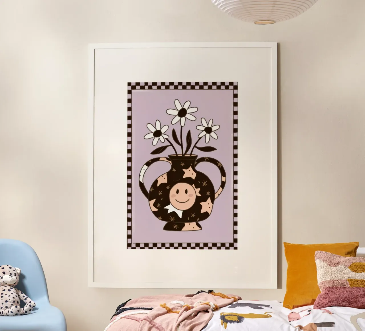 Monkey Business poster con telaio in legno da Sentinel Glow