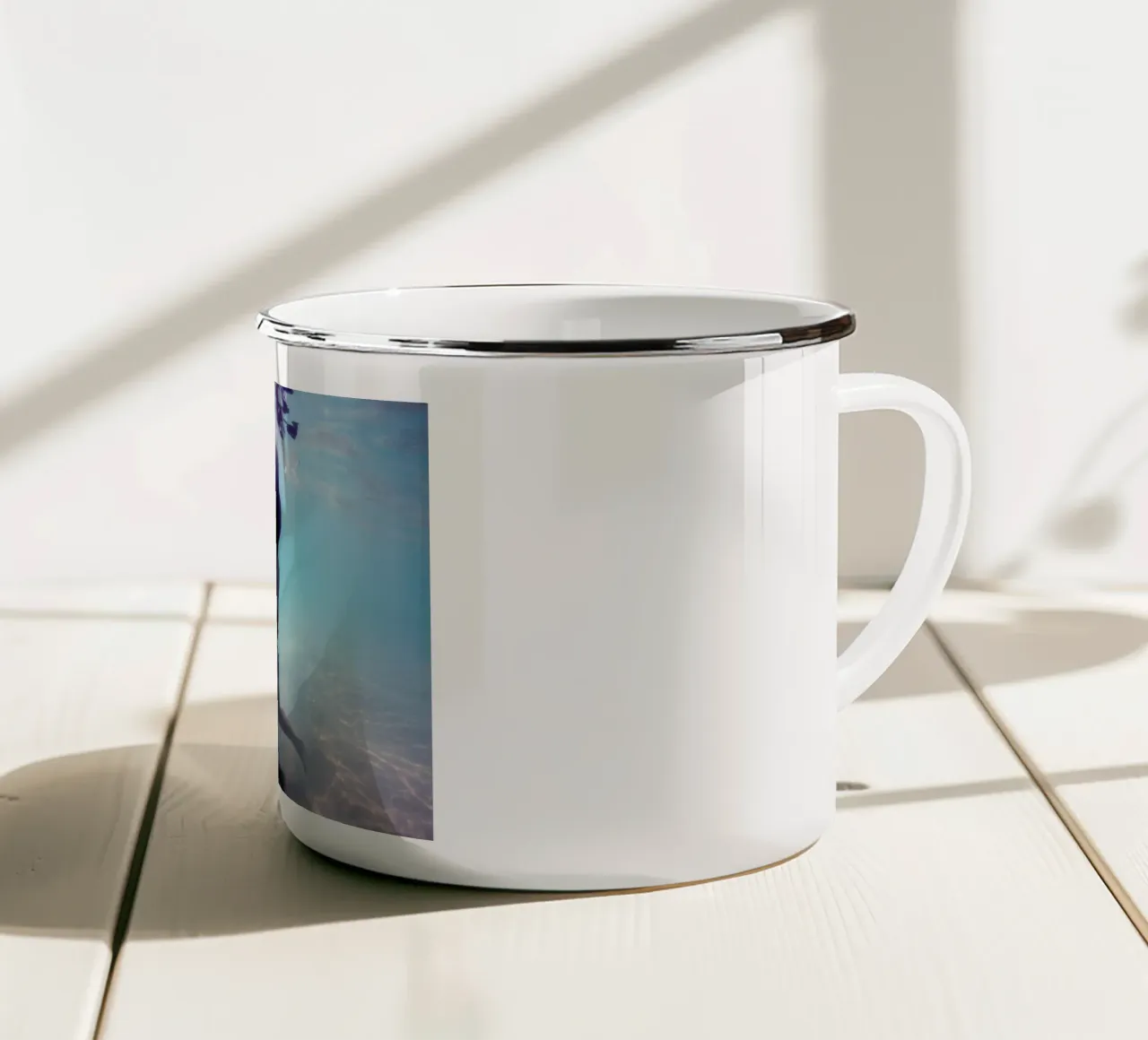 Untitled_5 Emaille Tasse von James Cooper