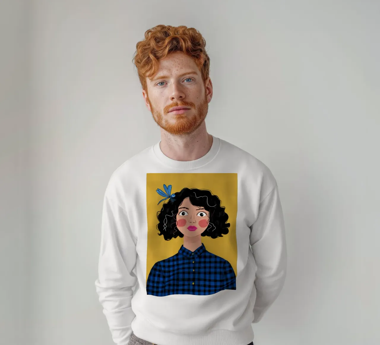 Contemplazione sulla camicia a scacchi felpa da Sentinel Glow