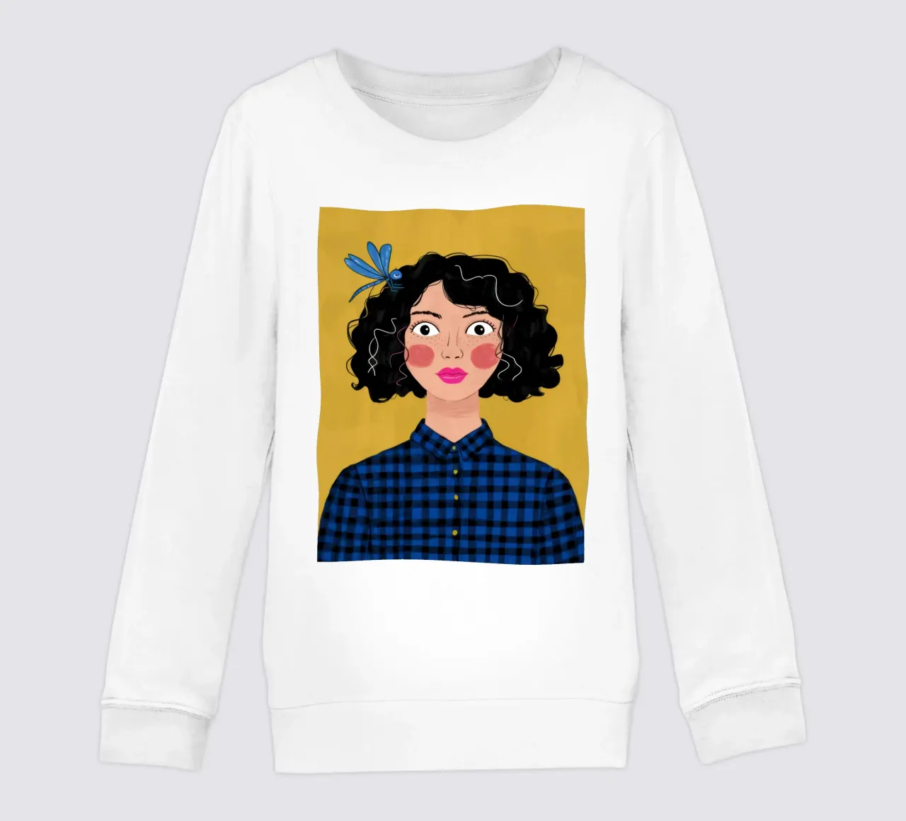 Contemplazione sulla camicia a scacchi felpa bambino da Sentinel Glow