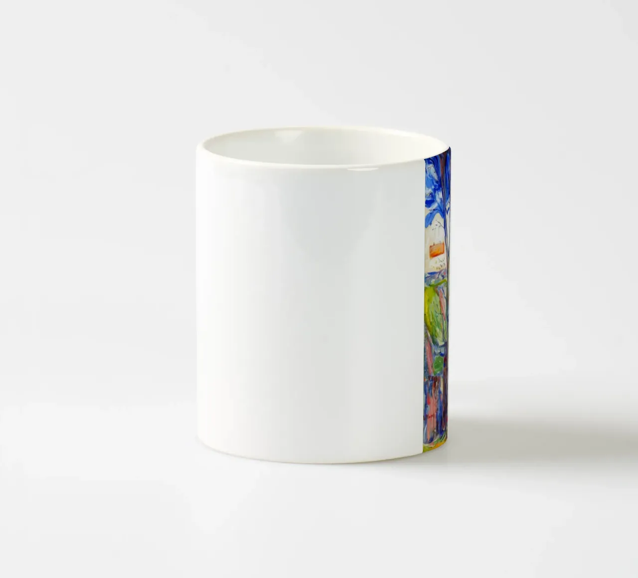 appoggiato sotto un grande albero tazza in ceramica da cupcup art