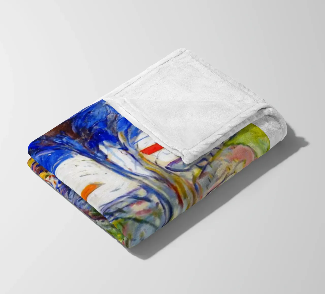 appoggiato sotto un grande albero coperta in pile da cupcup art