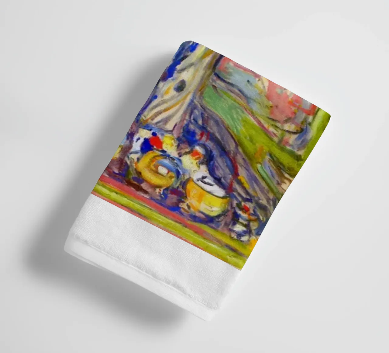 leaning under a big tree towel by cupcup art
