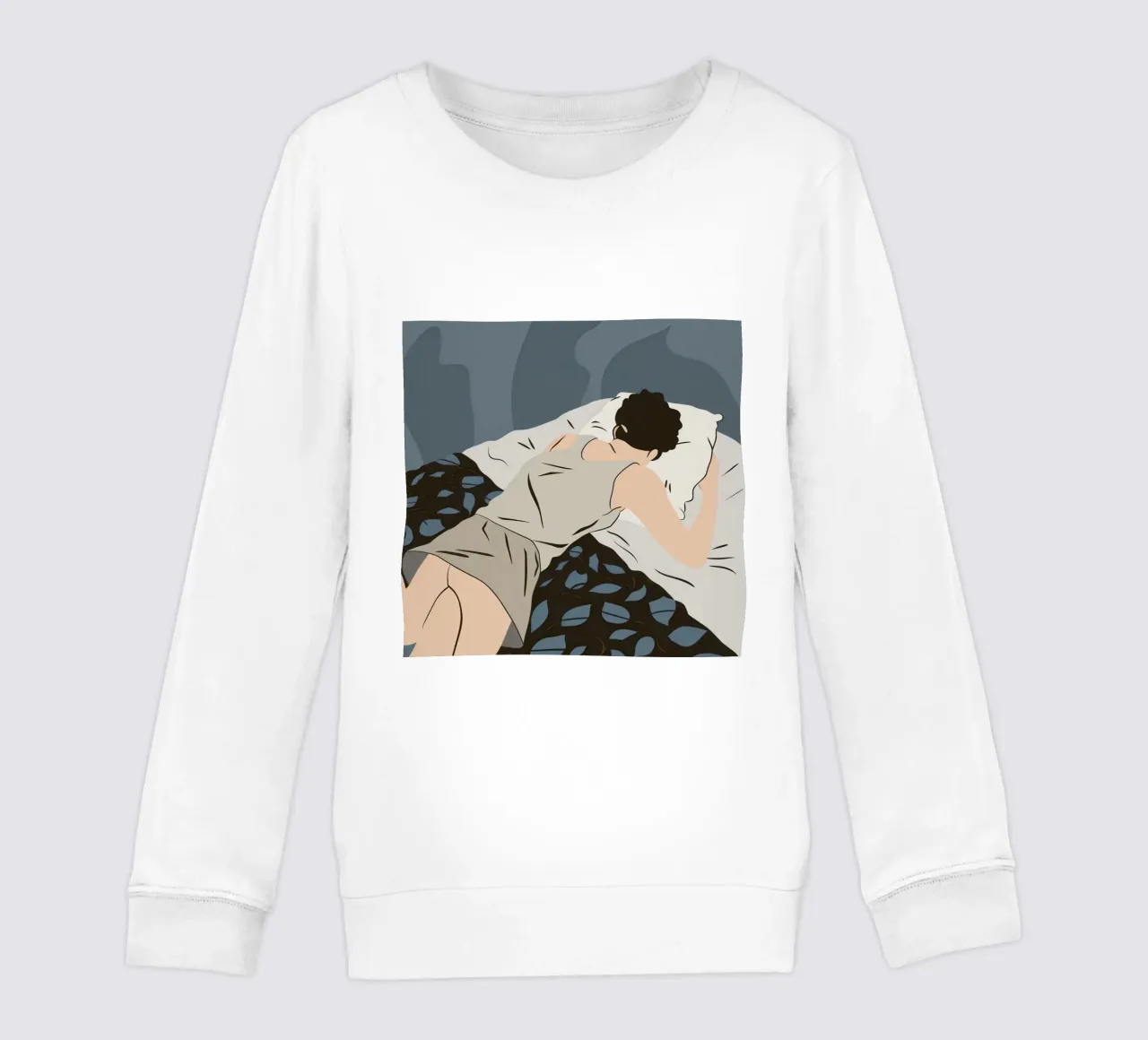 Monochrome verträumte Pose Kinder Sweatshirt von Hollow Years