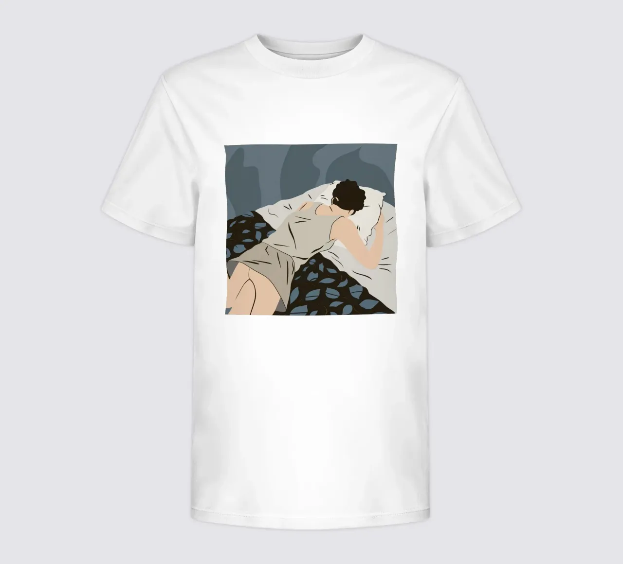 Monochrome Dreamy Repose kids t-shirt by Hollow Years